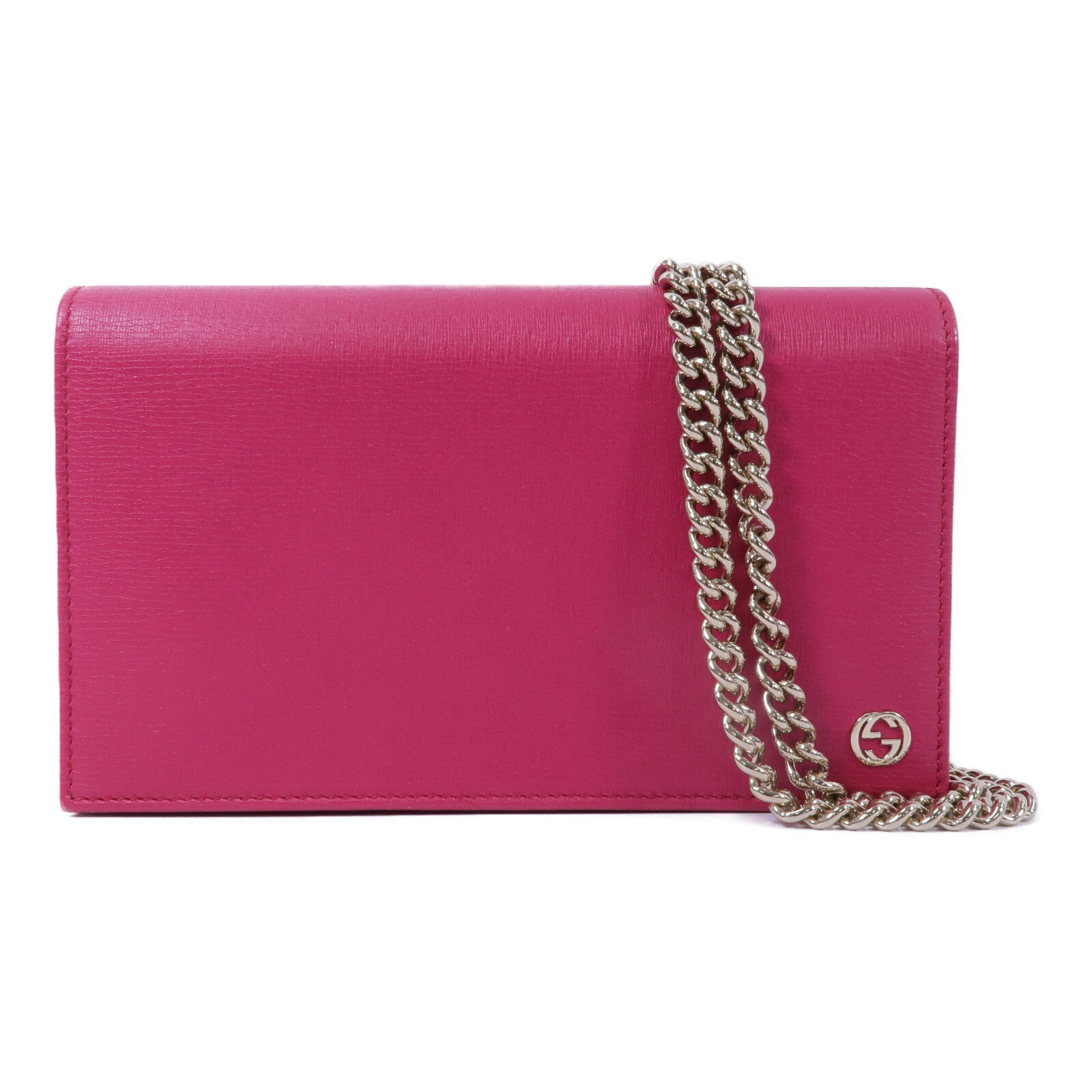 GUCCI 牛皮皮革Wallet On Chain鏈帶肩背袋