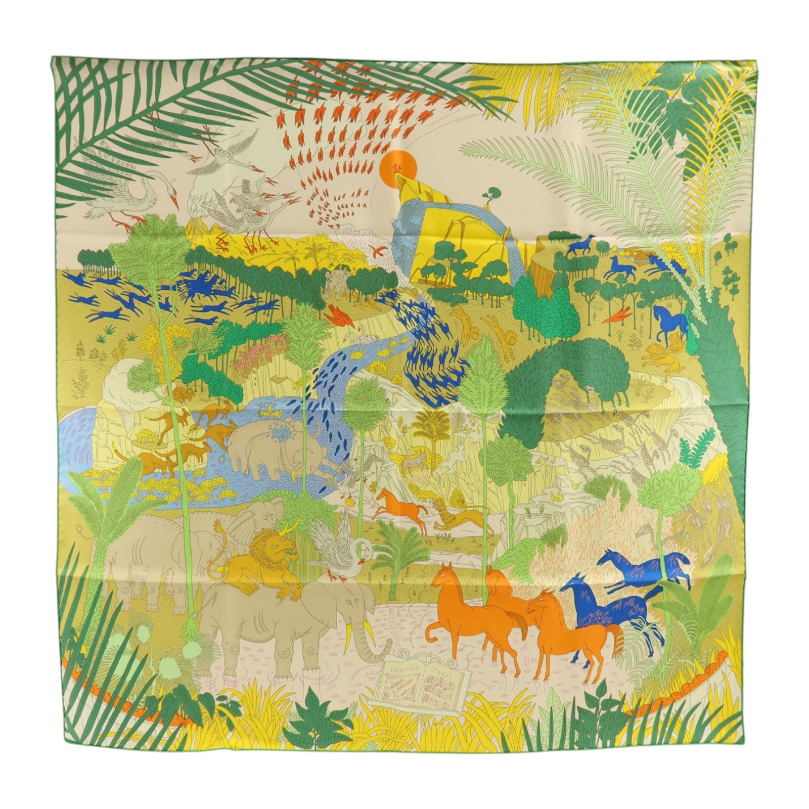 HERMES 絲質Scarf 90x90cm絲巾