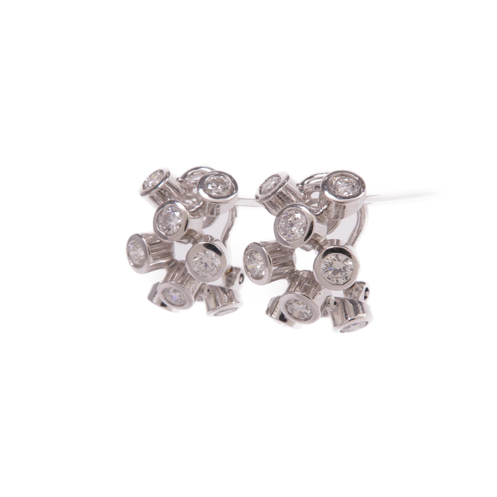 JEWELRY 18K白金Diamond Earrings鑽石耳環