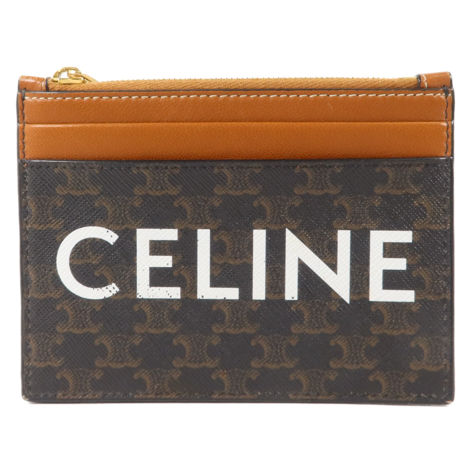 CELINE 塗層帆布Zipped Card Holder卡片套