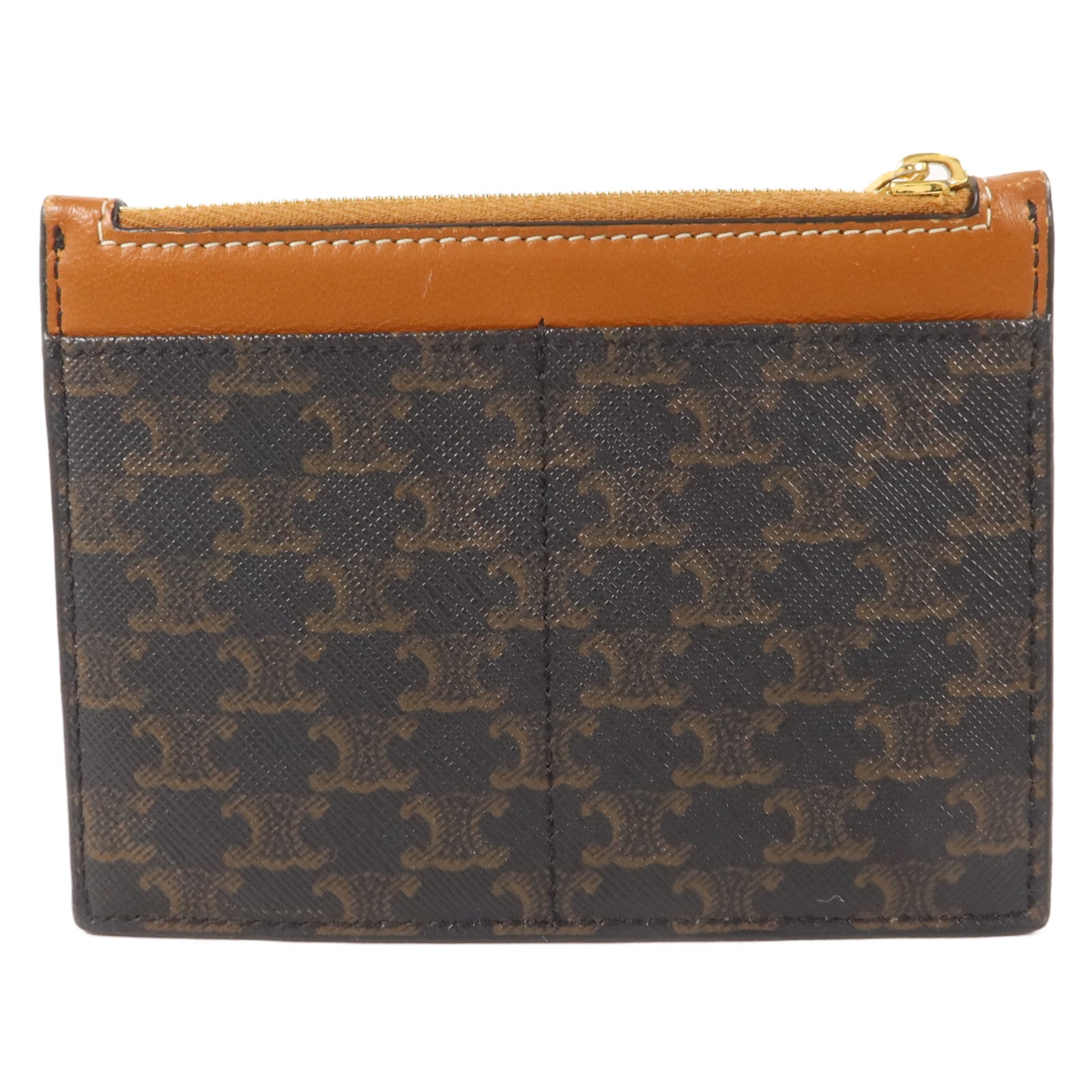 CELINE 塗層帆布Zipped Card Holder卡片套