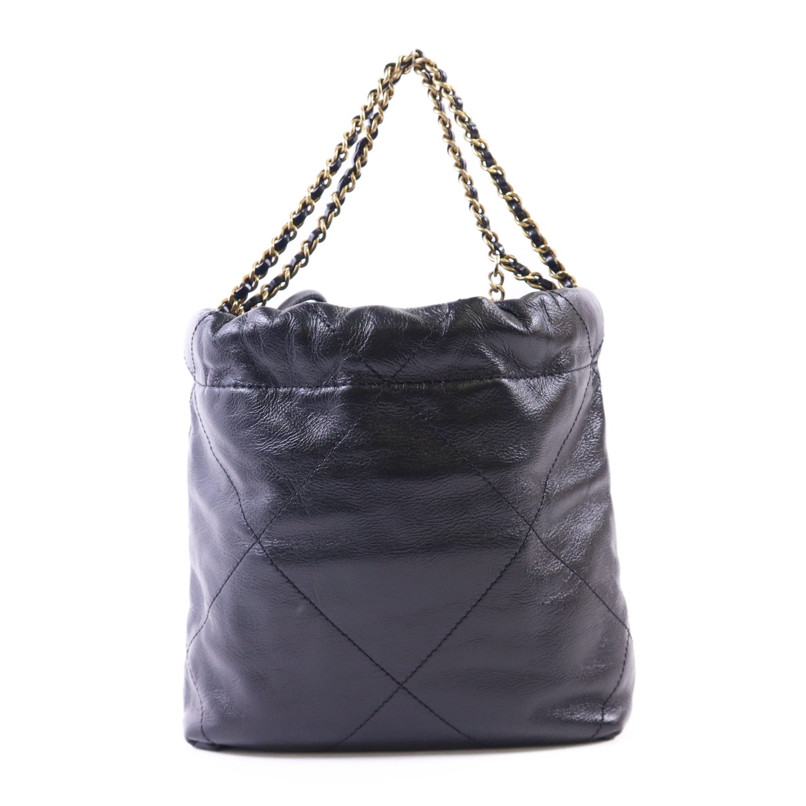 CHANEL 【激減優惠】牛皮皮革C22 Mini金扣手挽肩背兩用袋