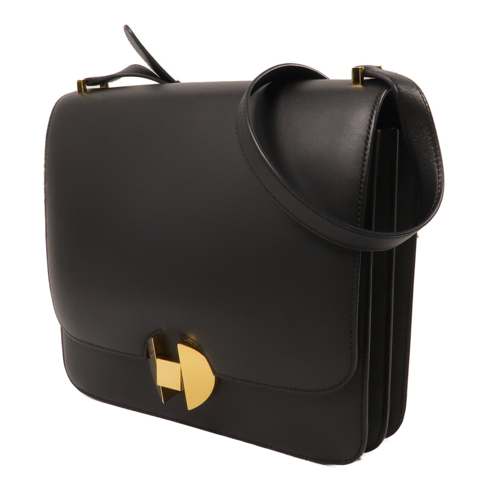HERMES Sombrero皮革2002-26肩背袋Noir