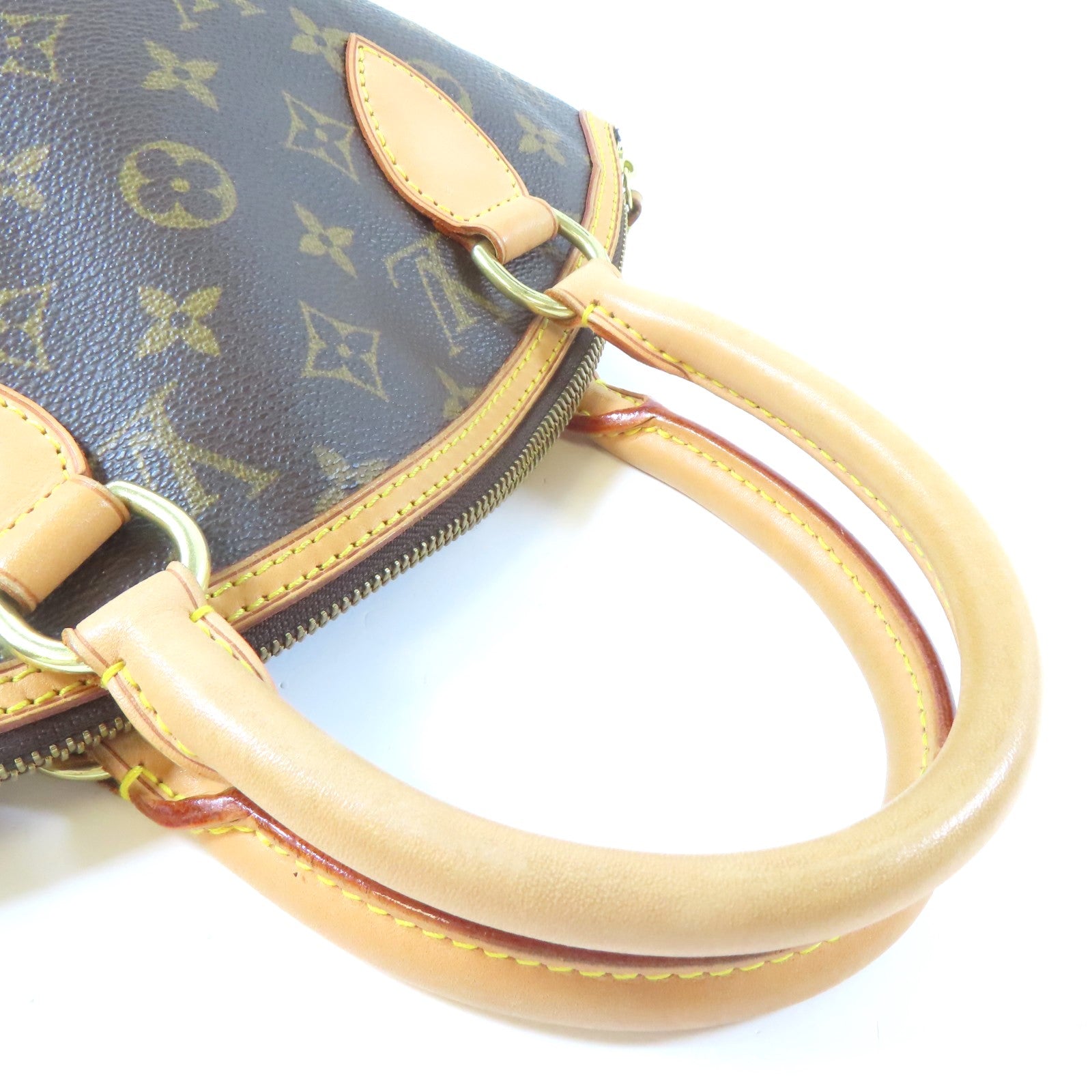 LOUIS VUITTON 【激減優惠】Monogram Lockit金扣手挽袋啡色