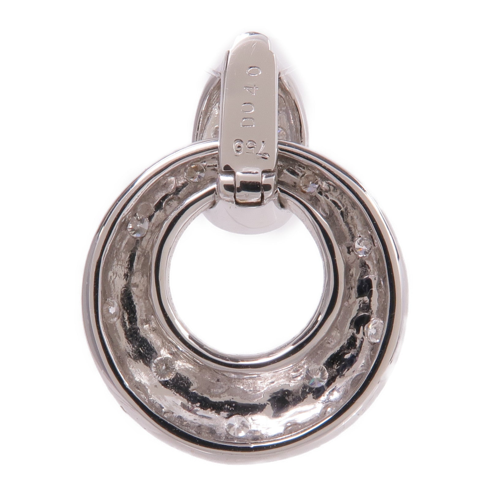 JEWELRY 18K白金Diamond Pendant Top鑽石吊墜