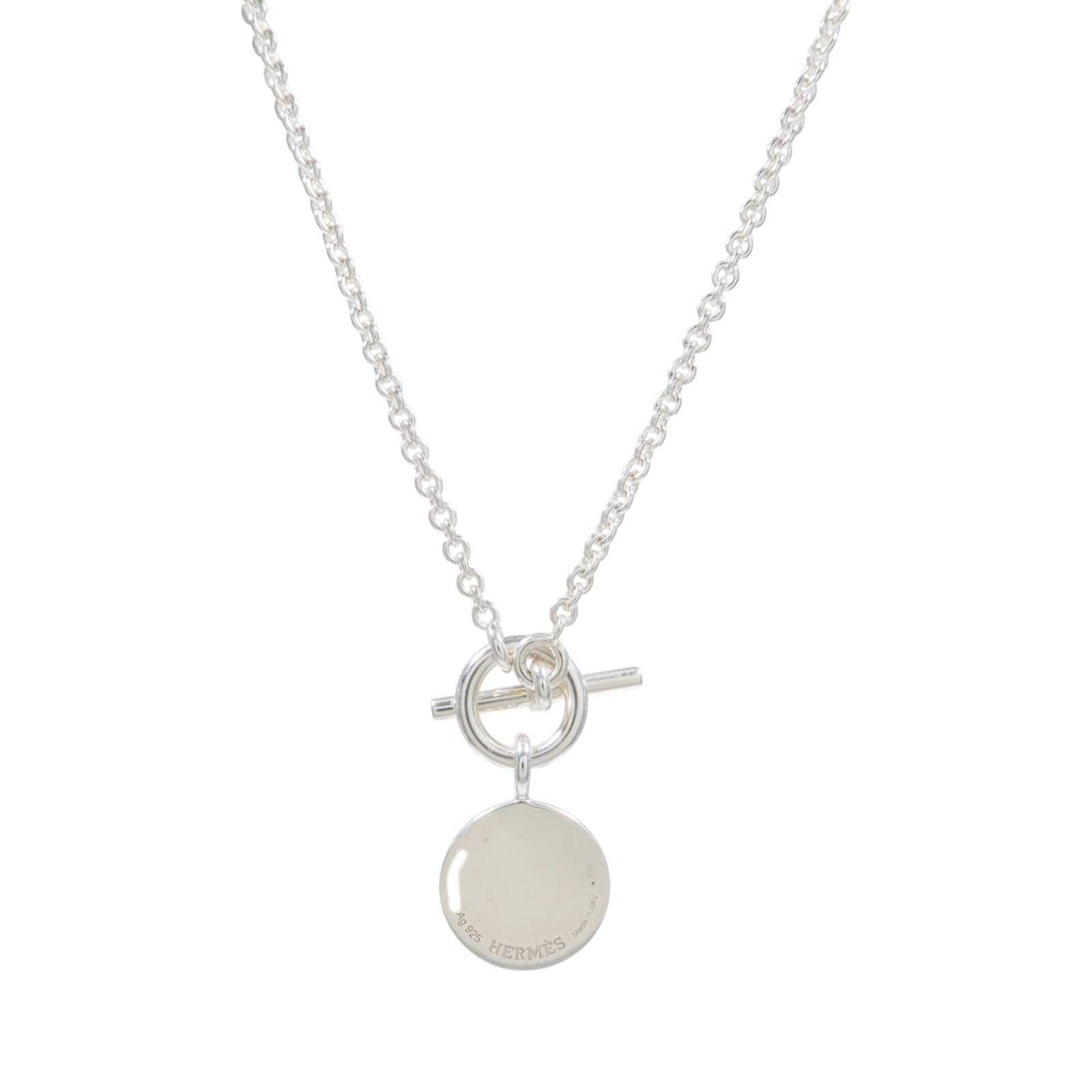 HERMES 金屬Amulettes Ex-Libris Necklace項鍊