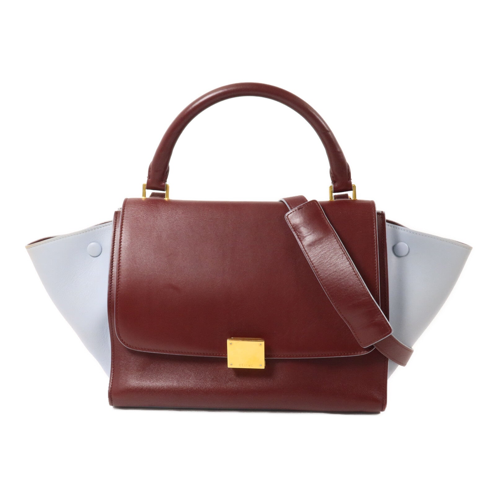 CELINE 牛皮皮革Trapeze Small手挽肩背兩用袋