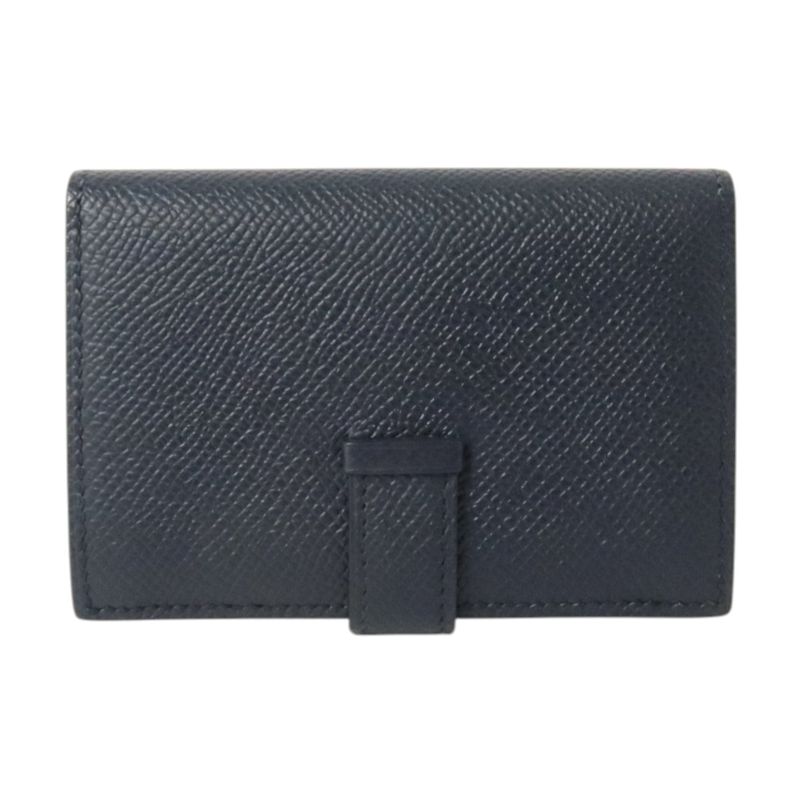 HERMES EpsomBearn Mini Wallet銀扣零錢包Bleu Nuit