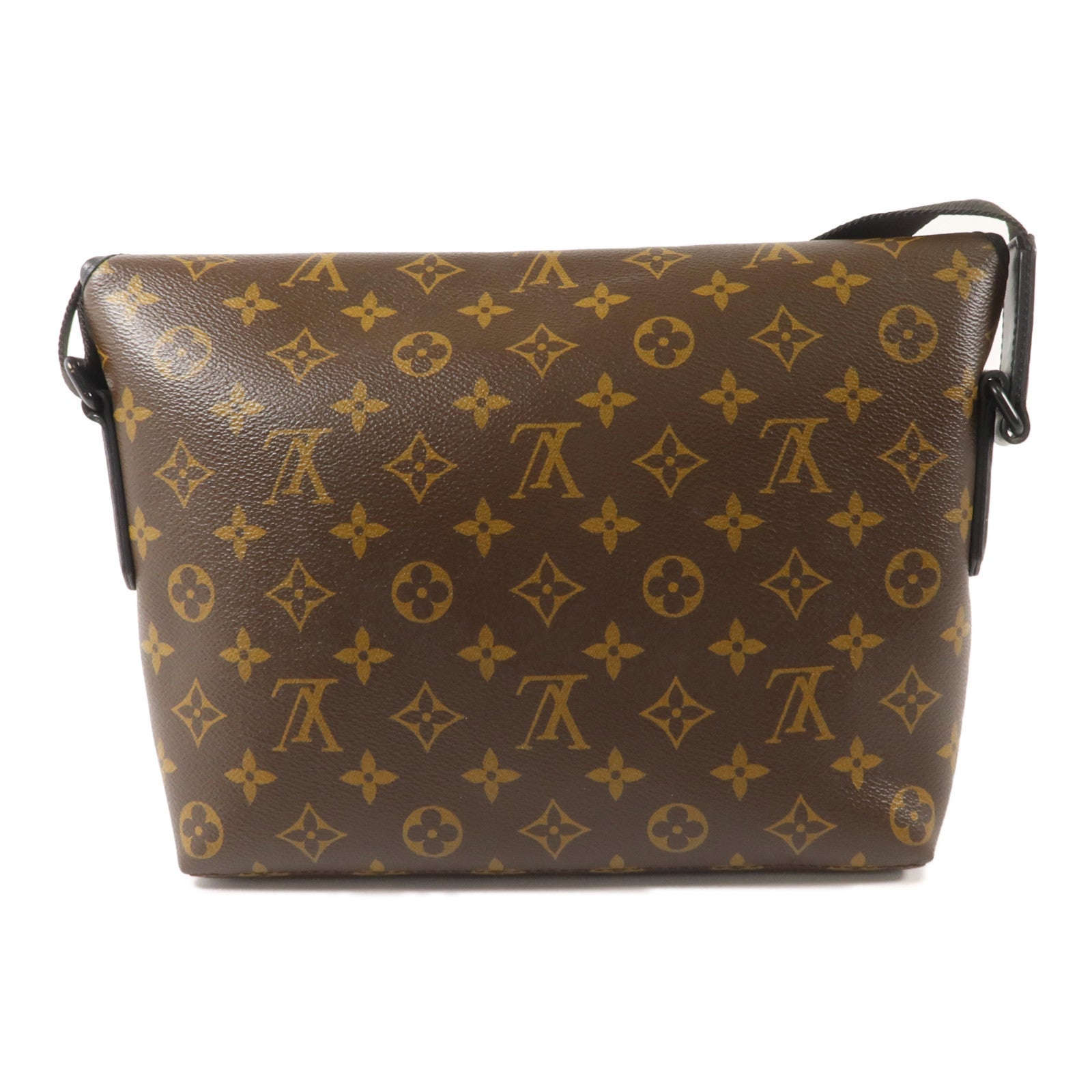 LOUIS VUITTON Monogram Macassar Magnetic Messenger Bag肩背袋棕色