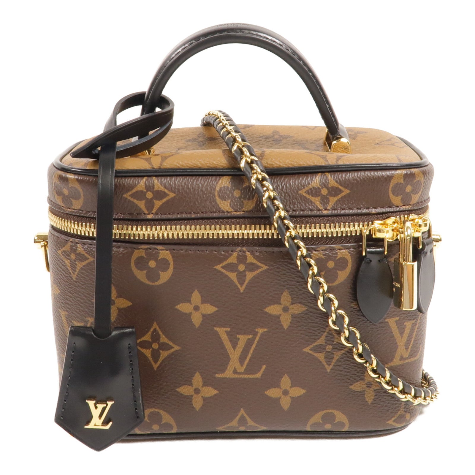 LOUIS VUITTON Monogram Reverse Vanity PM手挽肩背兩用袋