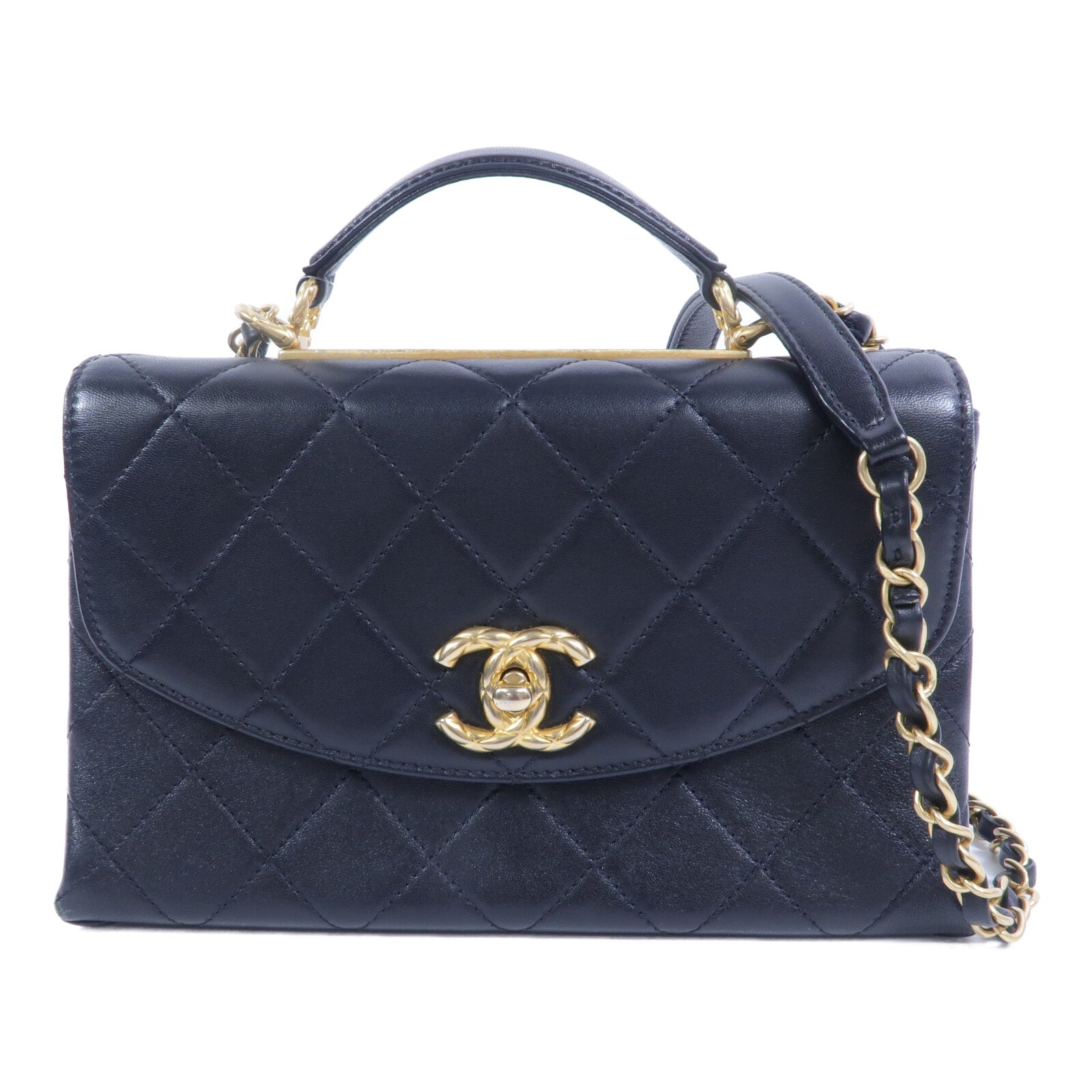 CHANEL 牛皮皮革2way Shoulder Bag手挽肩背兩用袋