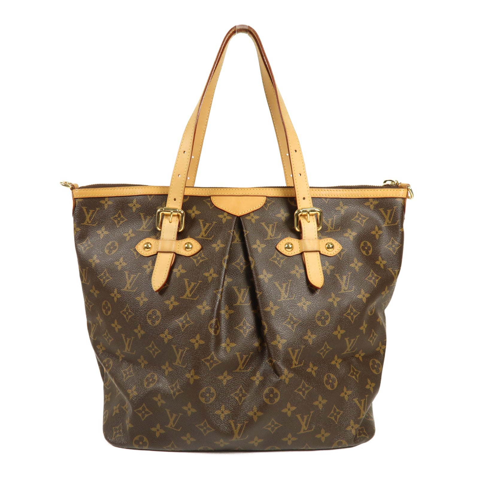 LOUIS VUITTON Monogram Palermo GM金扣手挽肩背兩用袋