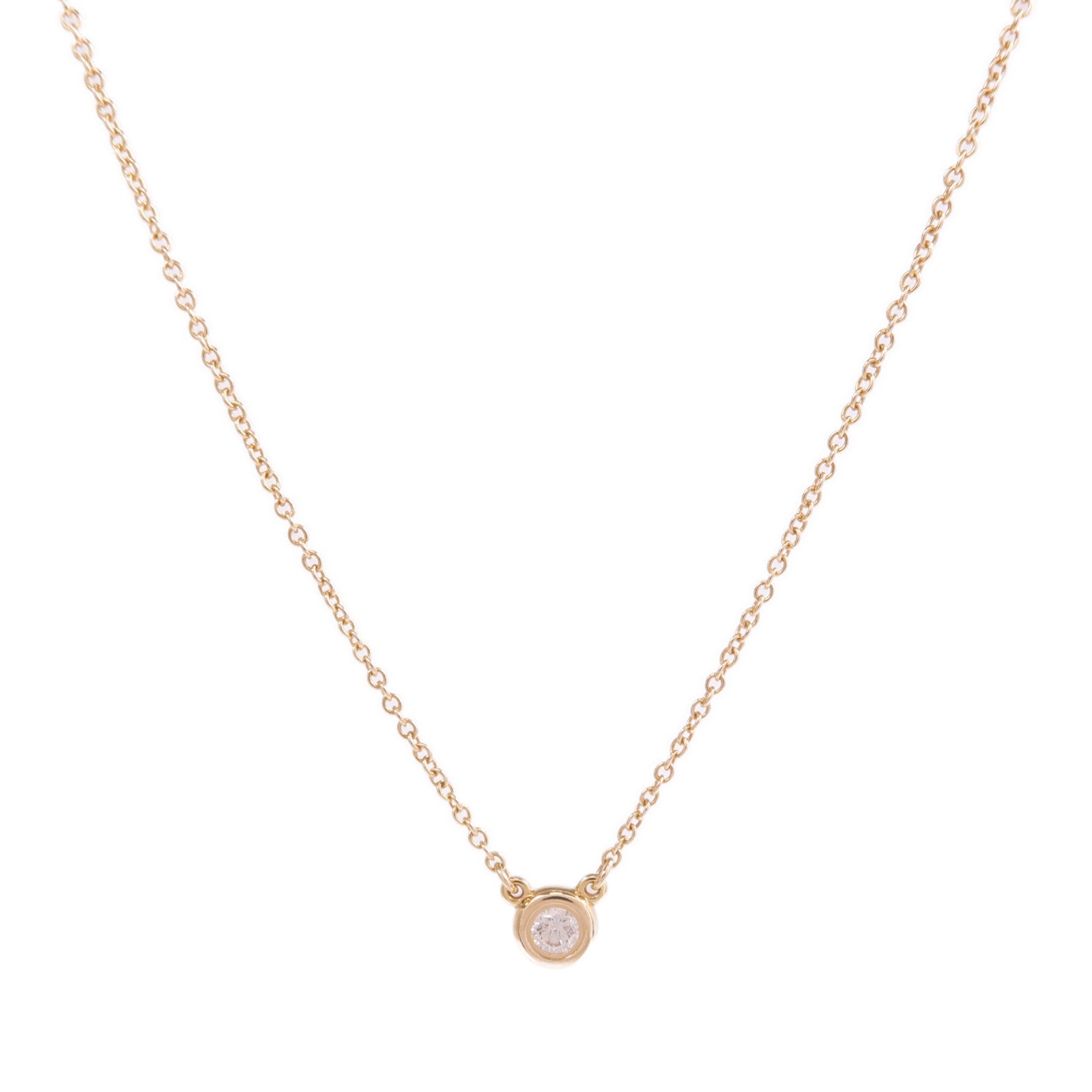 TIFFANY&CO 18K玫瑰金By The Yard Necklace鑽石項鍊