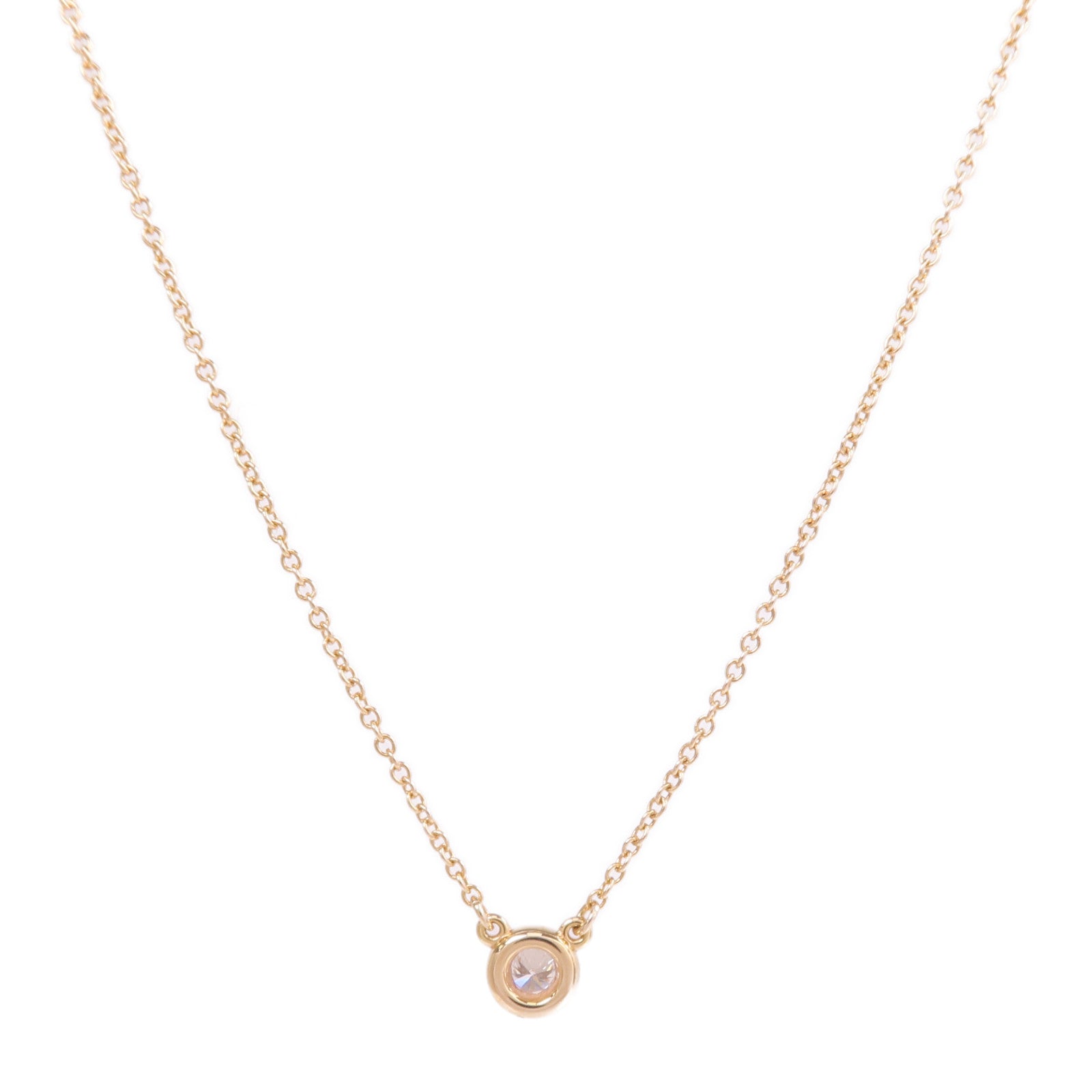 TIFFANY&CO 18K玫瑰金By The Yard Necklace鑽石項鍊