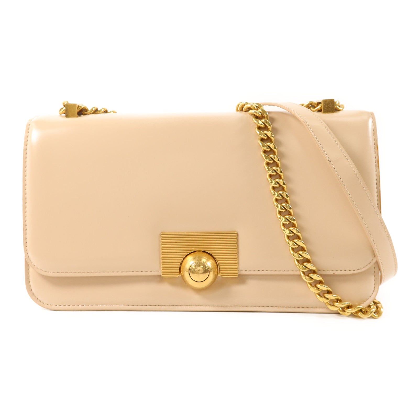 BOTTEGA VENETA 牛皮皮革Chain Shoulder Bag金扣鏈帶肩背袋