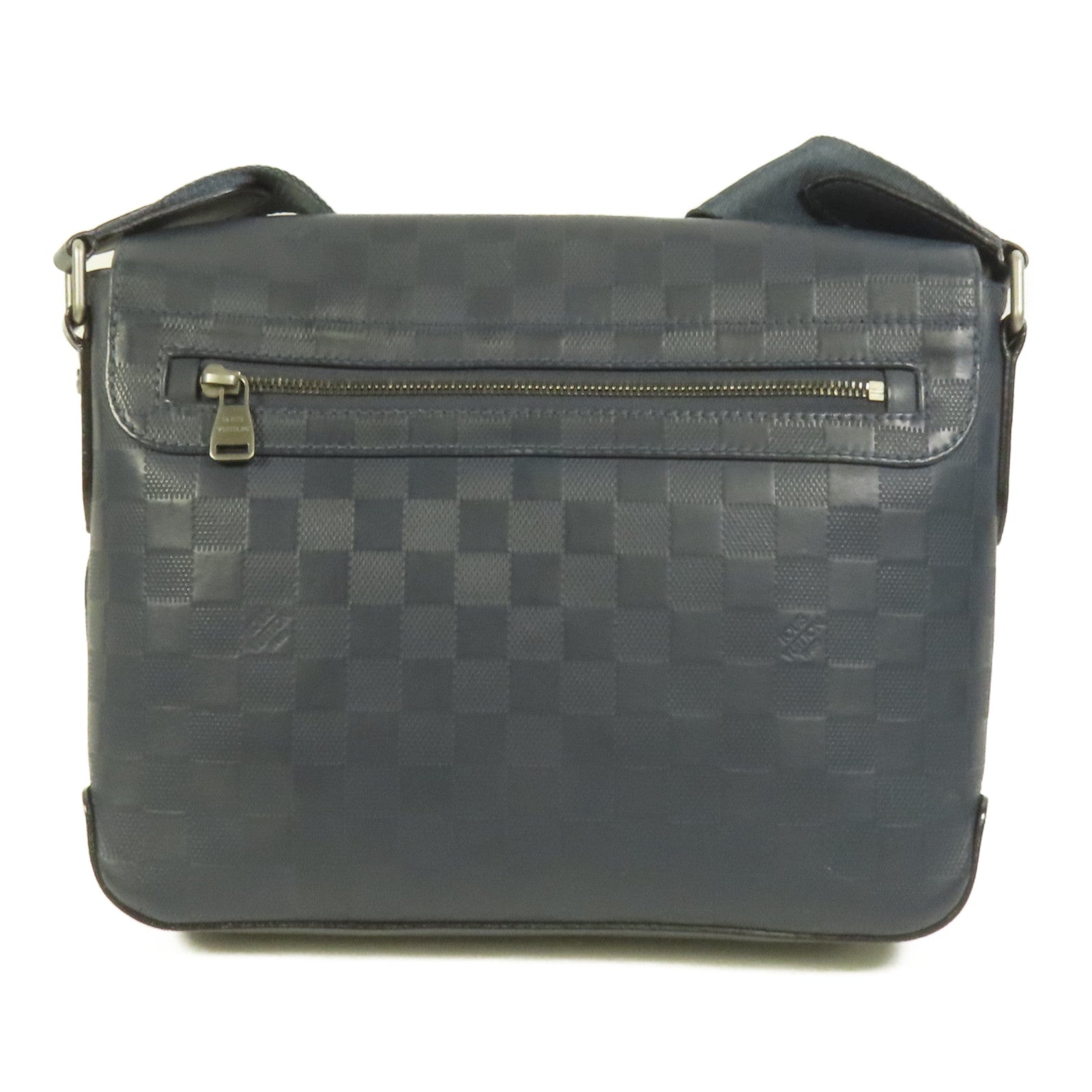 LOUIS VUITTON 【激減優惠】Damier Infini Distrist PM銀扣肩背袋