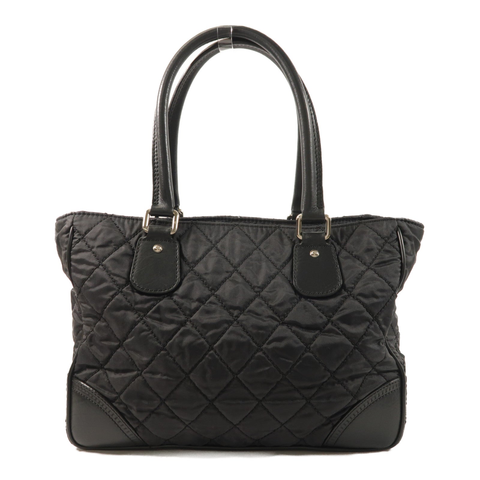 CHANEL 尼龍Shoulder Bag銀扣肩背袋