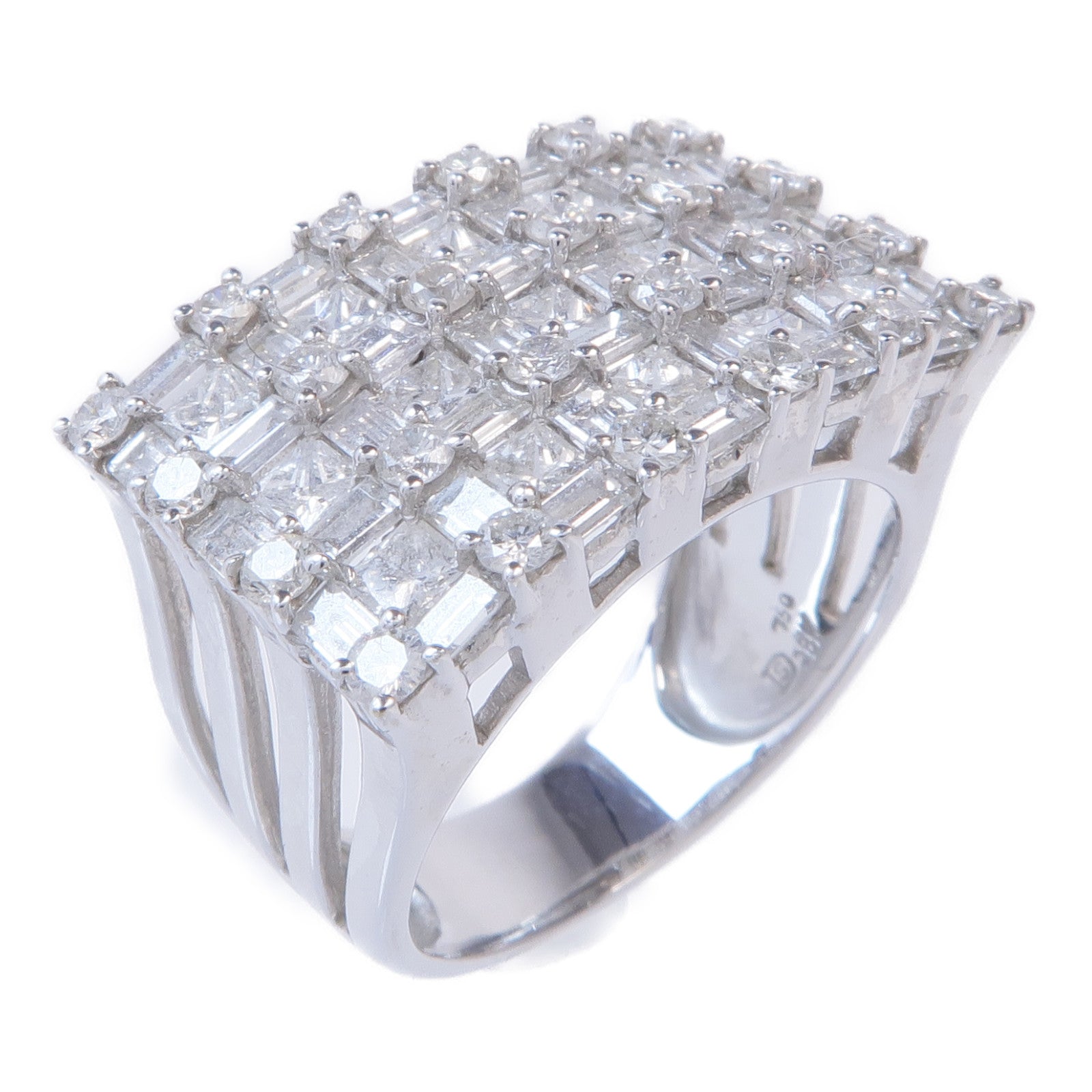JEWELRY 【激減優惠】18K白金Diamond Ring鑽石戒指US#5.5