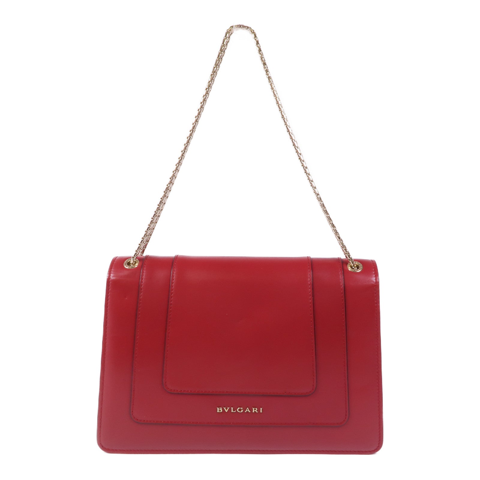 BVLGARI 牛皮皮革Shoulder Bag金扣肩背袋