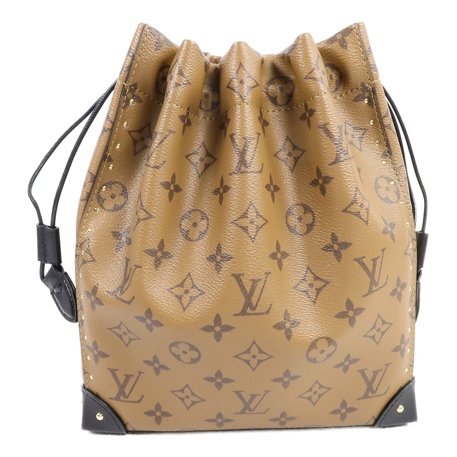 LOUIS VUITTON Monogram Reverse Noe Trunk PM手挽肩背兩用袋