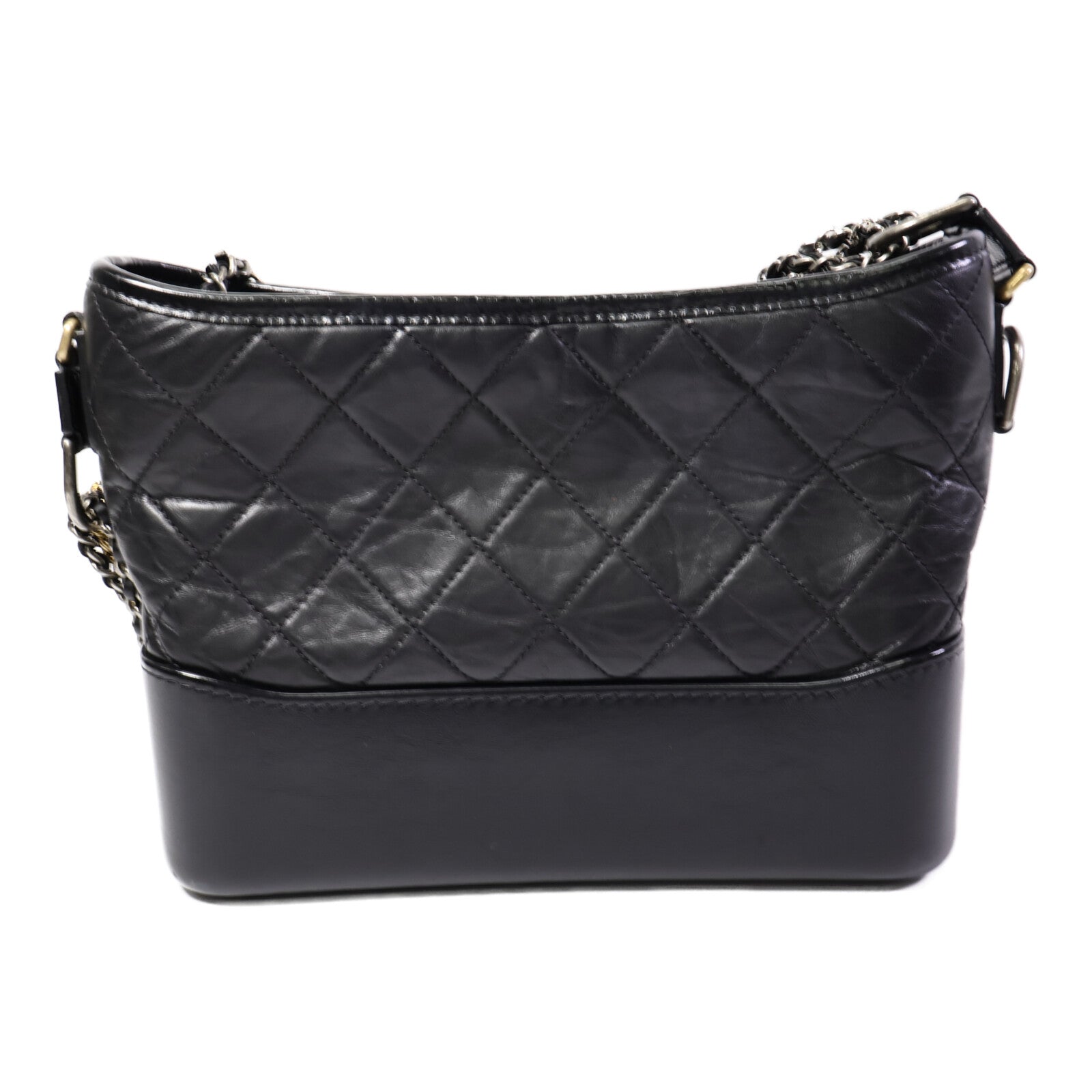 CHANEL 牛皮皮革Gabrielle Medium鏈帶肩背袋