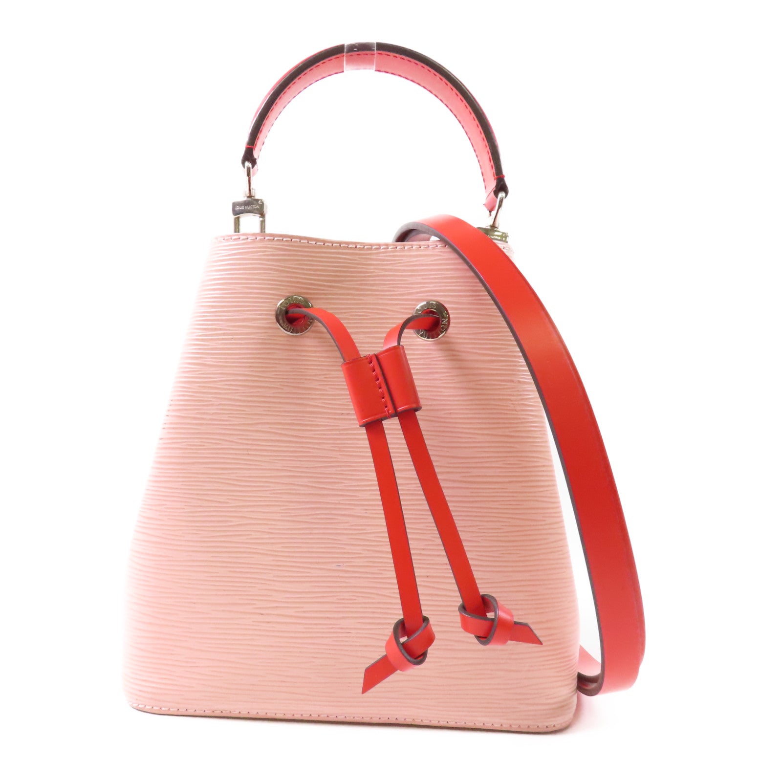 LOUIS VUITTON 【激減優惠】Epi Neo Noe BB銀扣手挽肩背兩用袋/Rose Ballerine