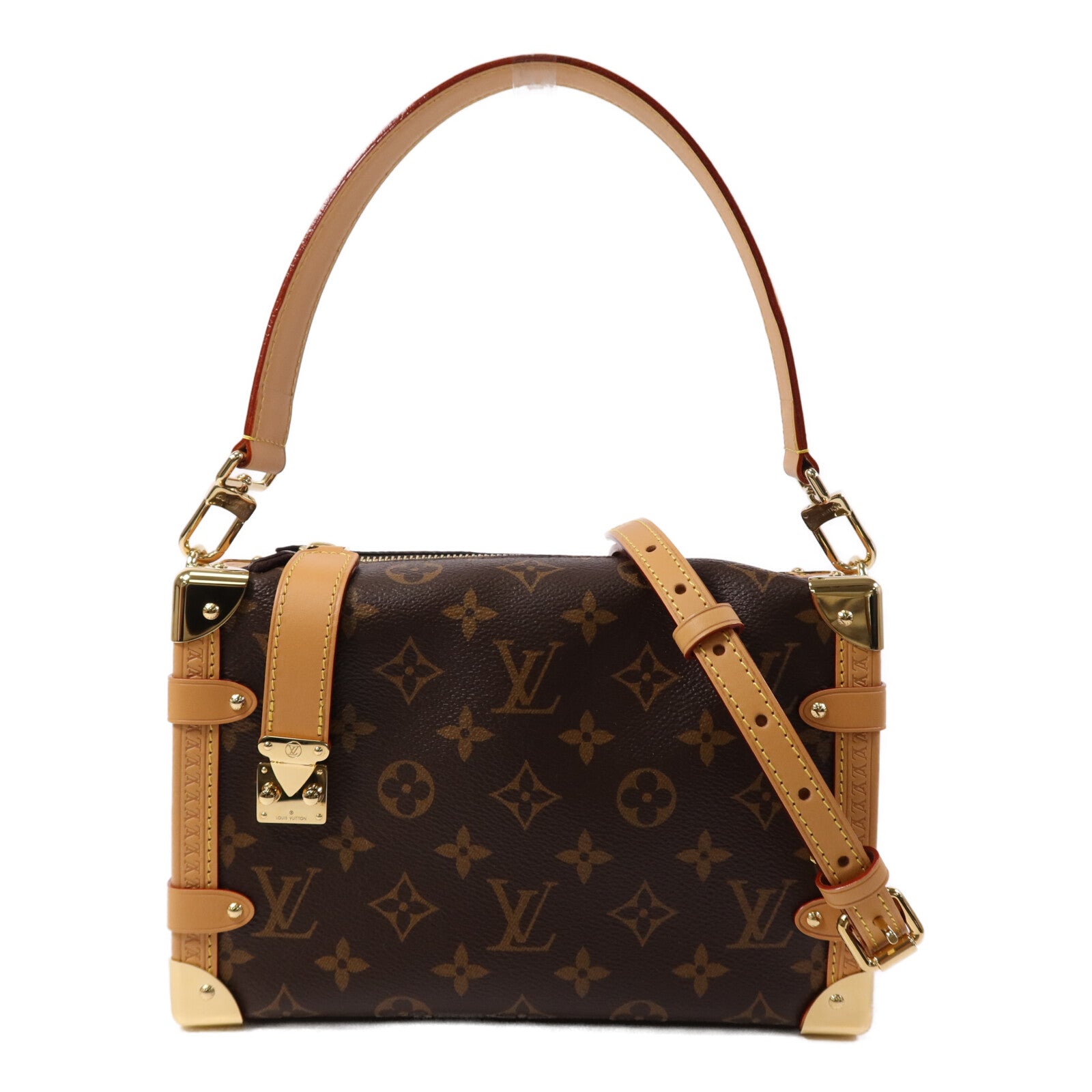 LOUIS VUITTON 【激減優惠】Monogram Side Trunk金扣手挽肩背兩用袋