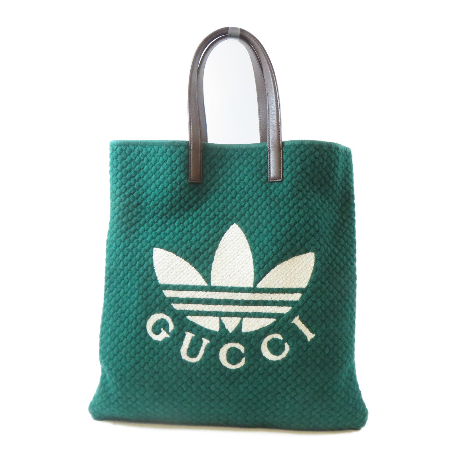 GUCCI 布料Gucci Adidas Medium Tote Bag手挽袋綠色/粉紅色– Brand Off