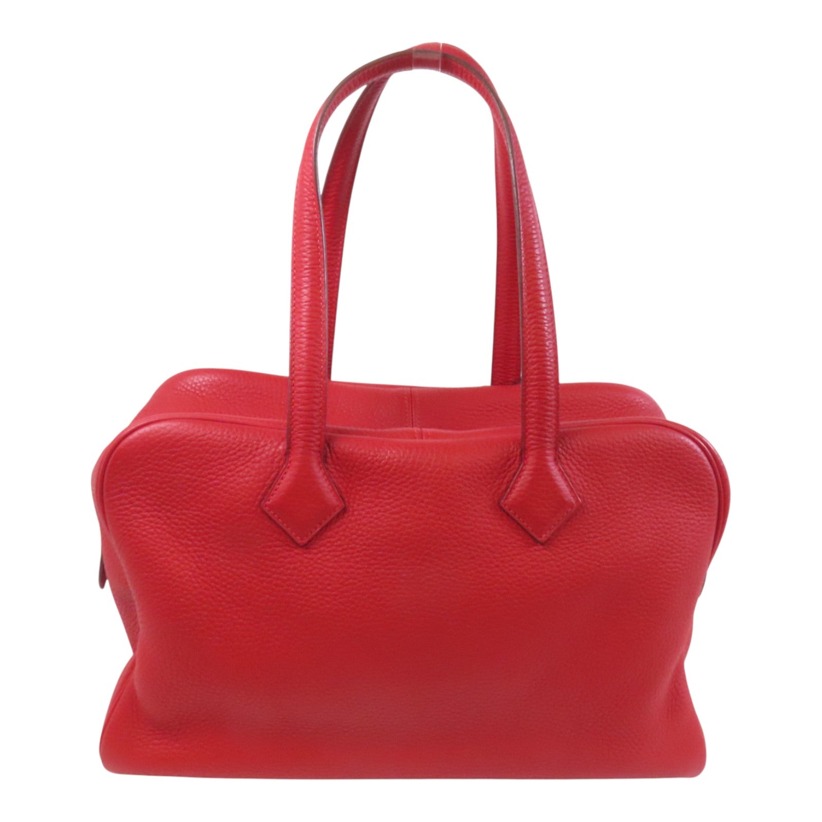 HERMES Clemence皮革Victoria 35銀扣手挽袋