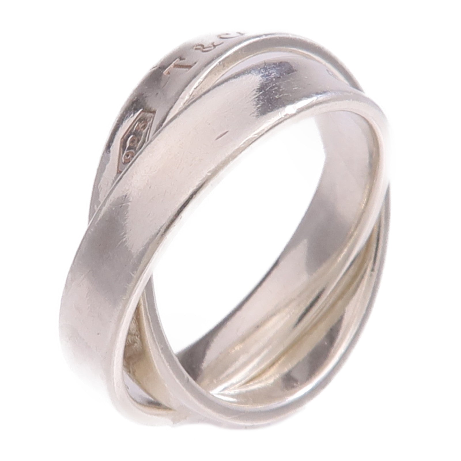 TIFFANY&CO 925純銀1837 Double Silver Ring戒指