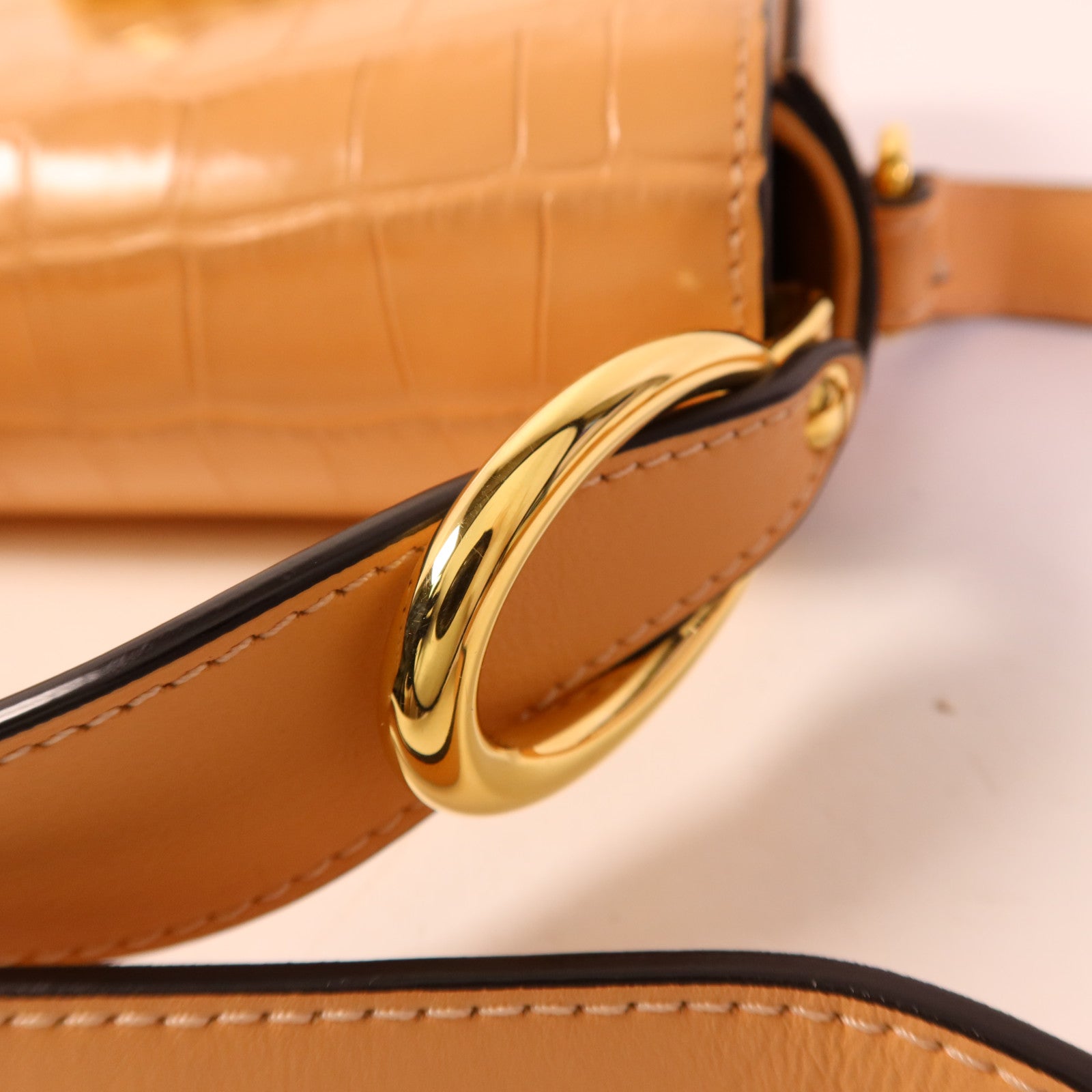 Chloe 皮革2 Way Shoulder Bag金扣手挽肩背兩用袋