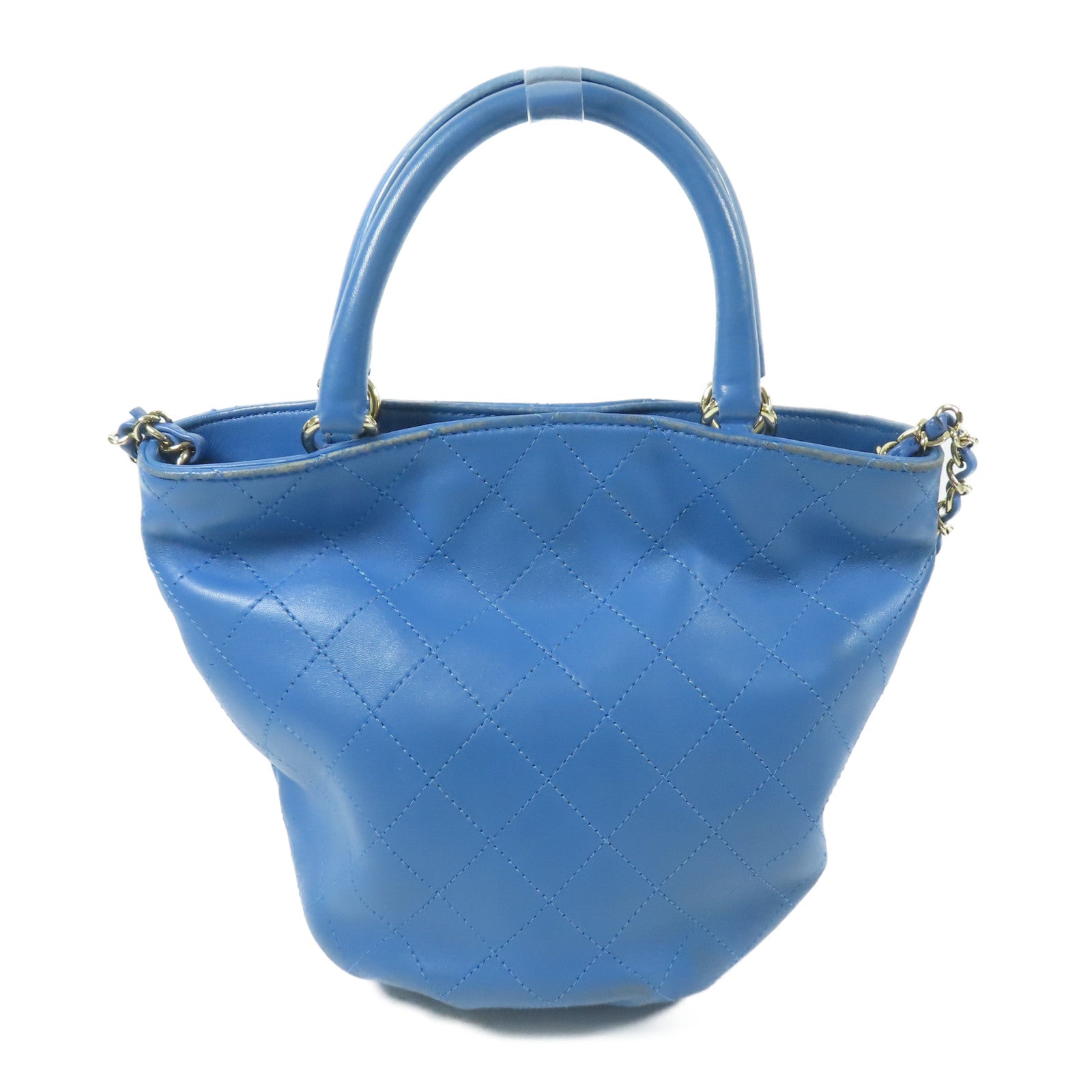 CHANEL 牛皮皮革2way Shoulder Bag金扣手挽肩背兩用袋