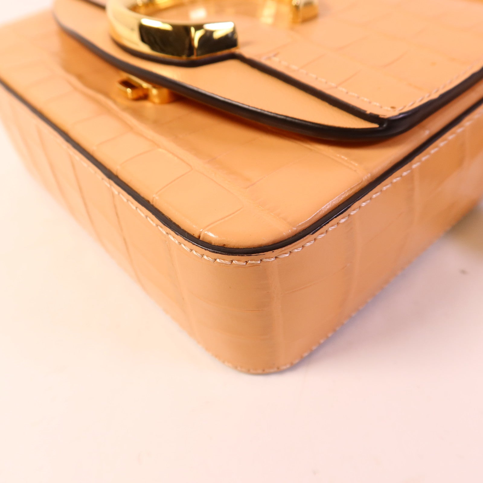 Chloe 皮革2 Way Shoulder Bag金扣手挽肩背兩用袋