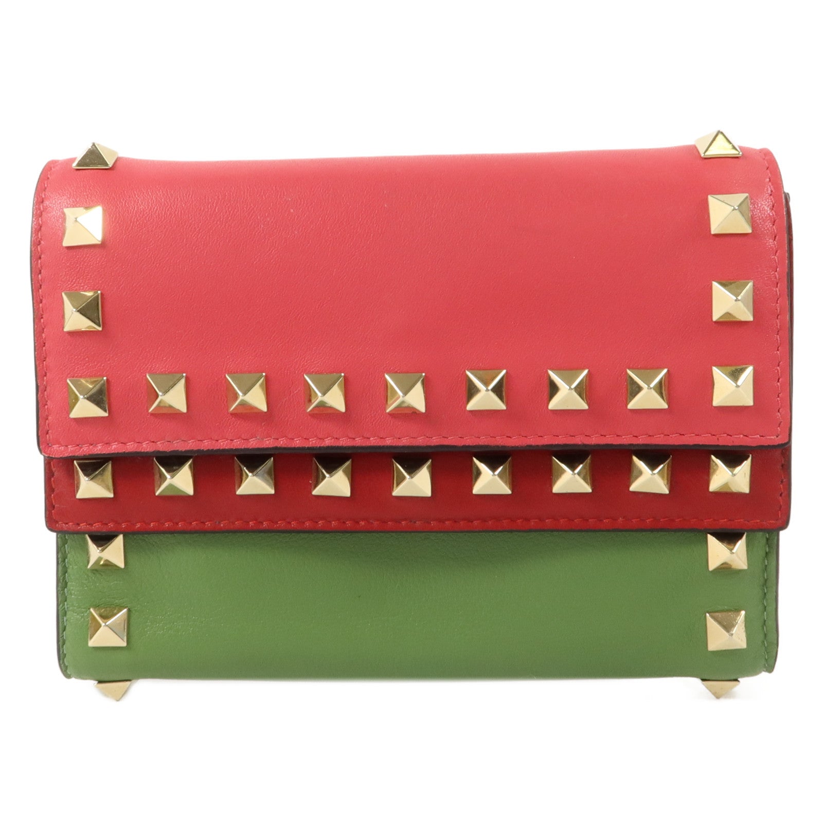 Valentino 牛皮皮革Rockstud Wallet錢包