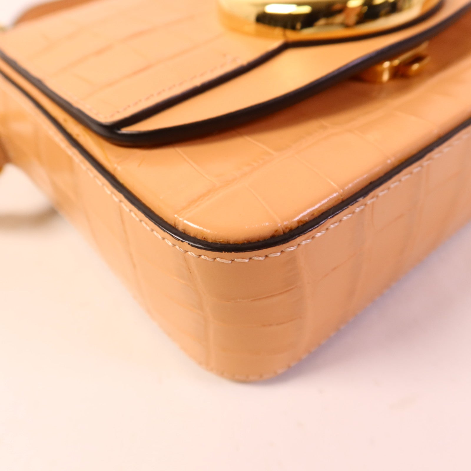 Chloe 皮革2 Way Shoulder Bag金扣手挽肩背兩用袋