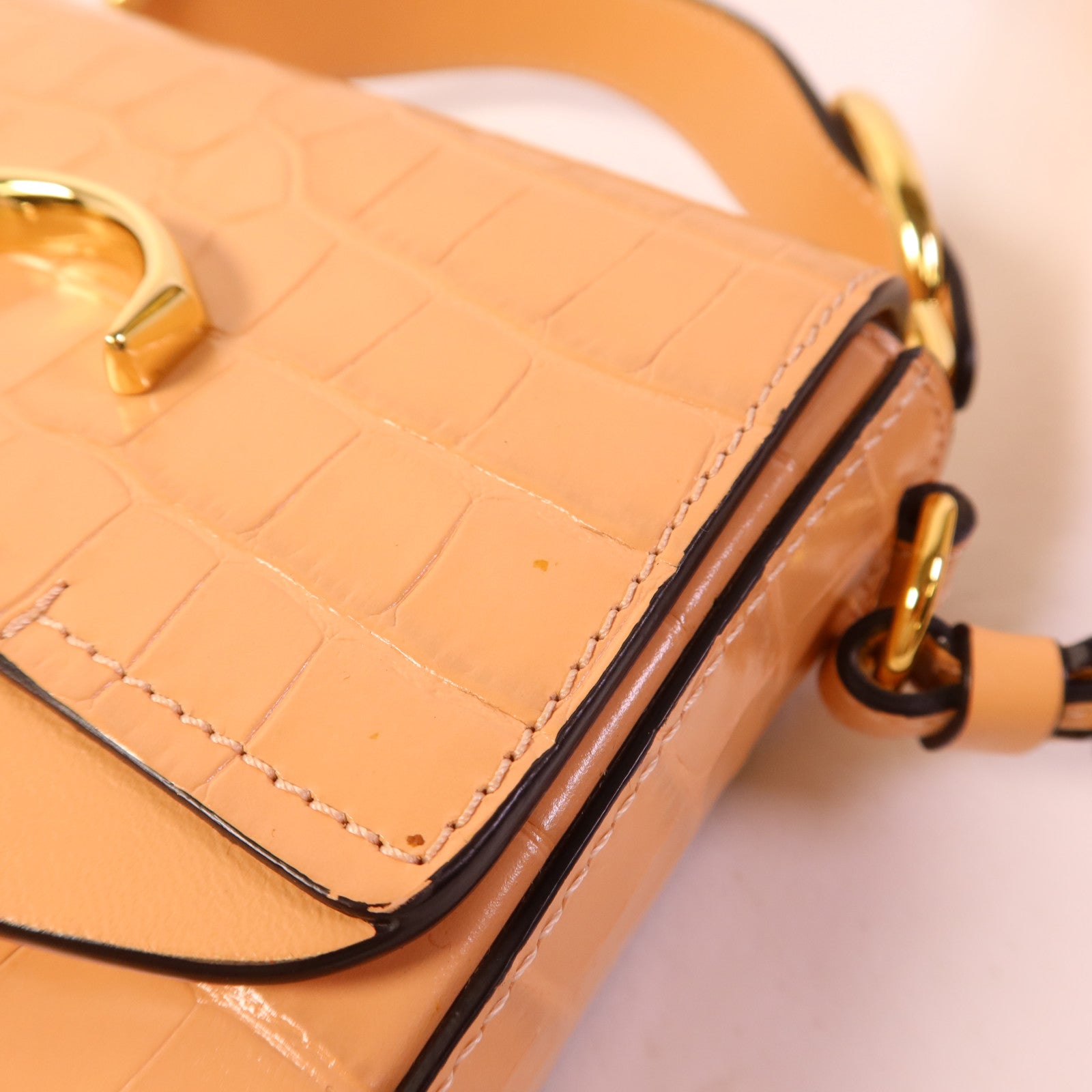 Chloe 皮革2 Way Shoulder Bag金扣手挽肩背兩用袋