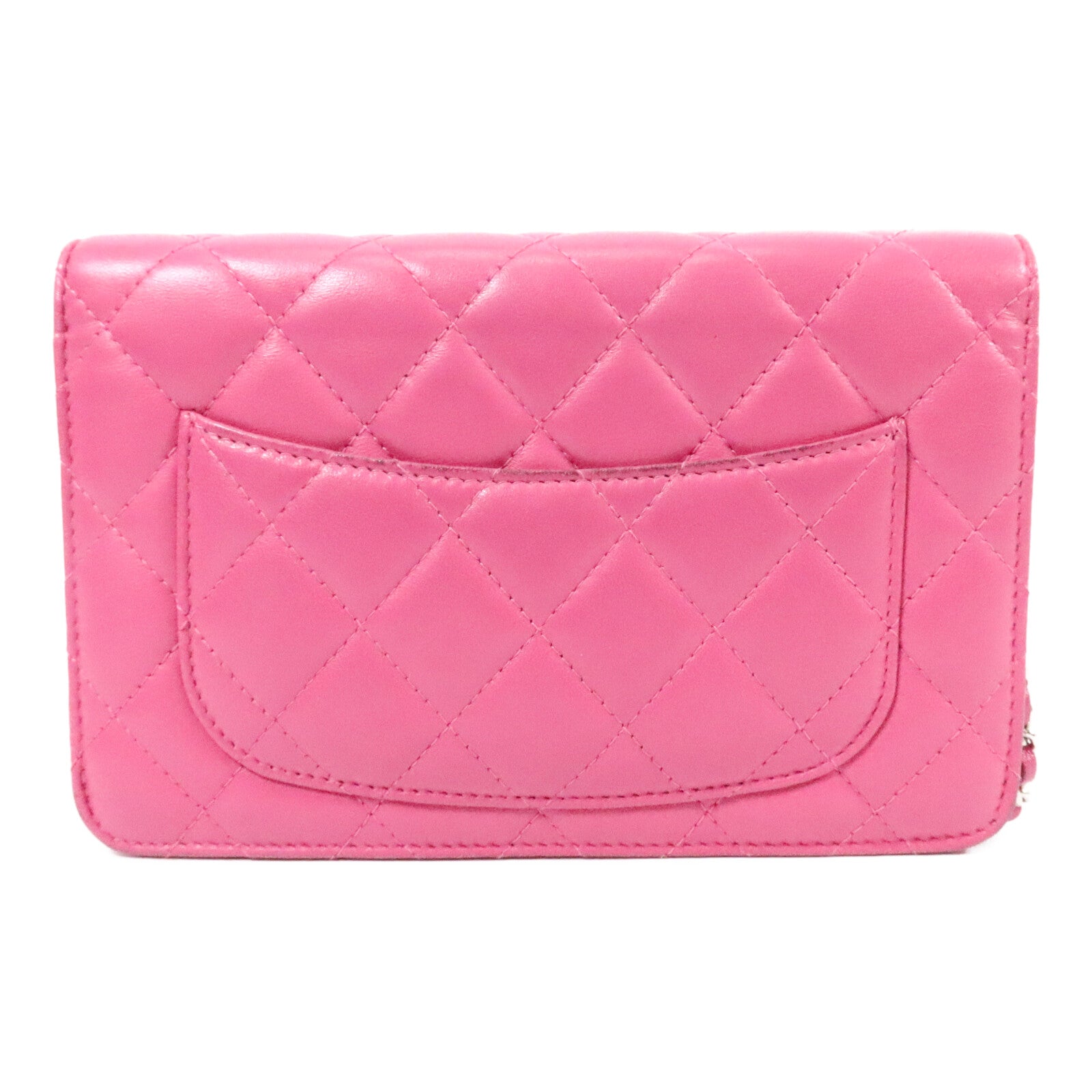 CHANEL 羊皮皮革WOC Wallet On Chain鏈帶肩背袋