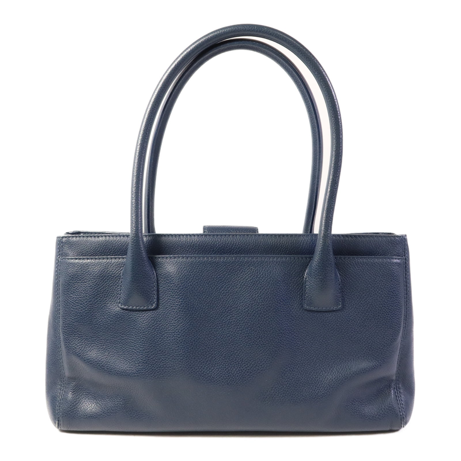 CHANEL 牛皮皮革Shoulder Bag銀扣肩背袋