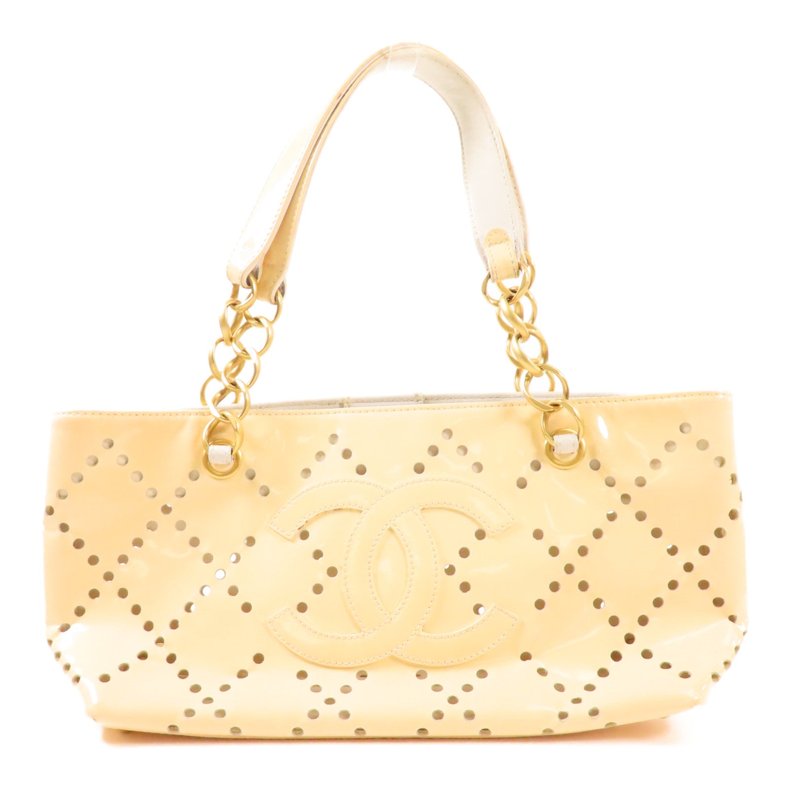 CHANEL PVC Hand Bag金扣手挽袋