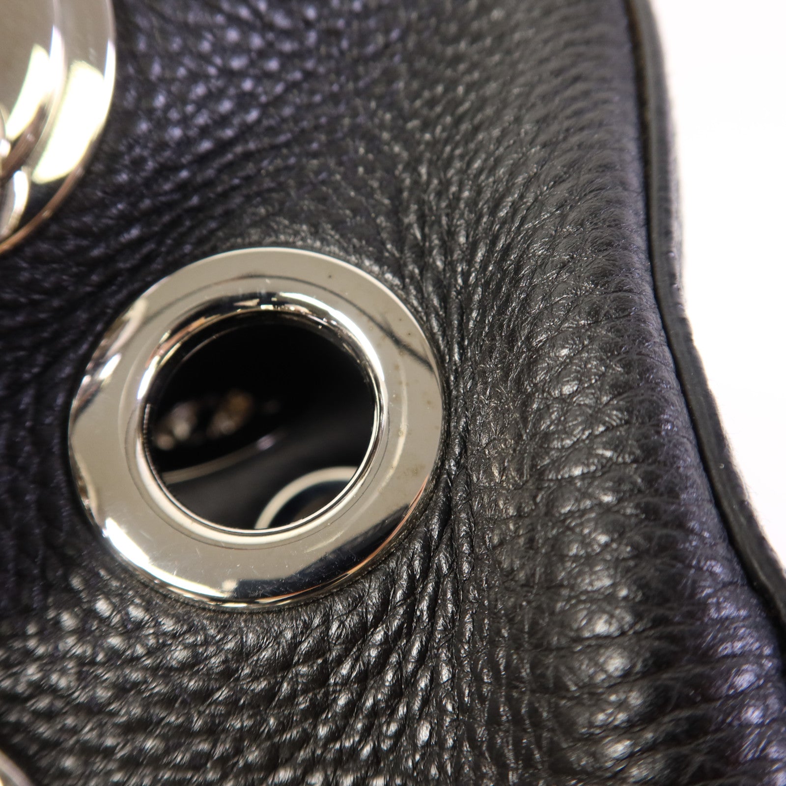 PRADA 牛皮皮革Chain Shoulder Bag銀扣肩背袋