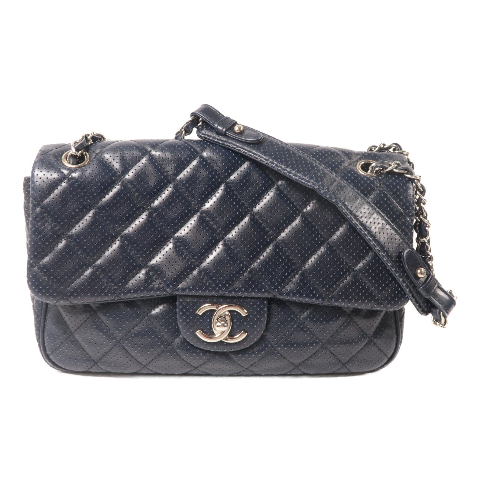 CHANEL 牛皮皮革Chain Shoulder鏈帶肩背袋