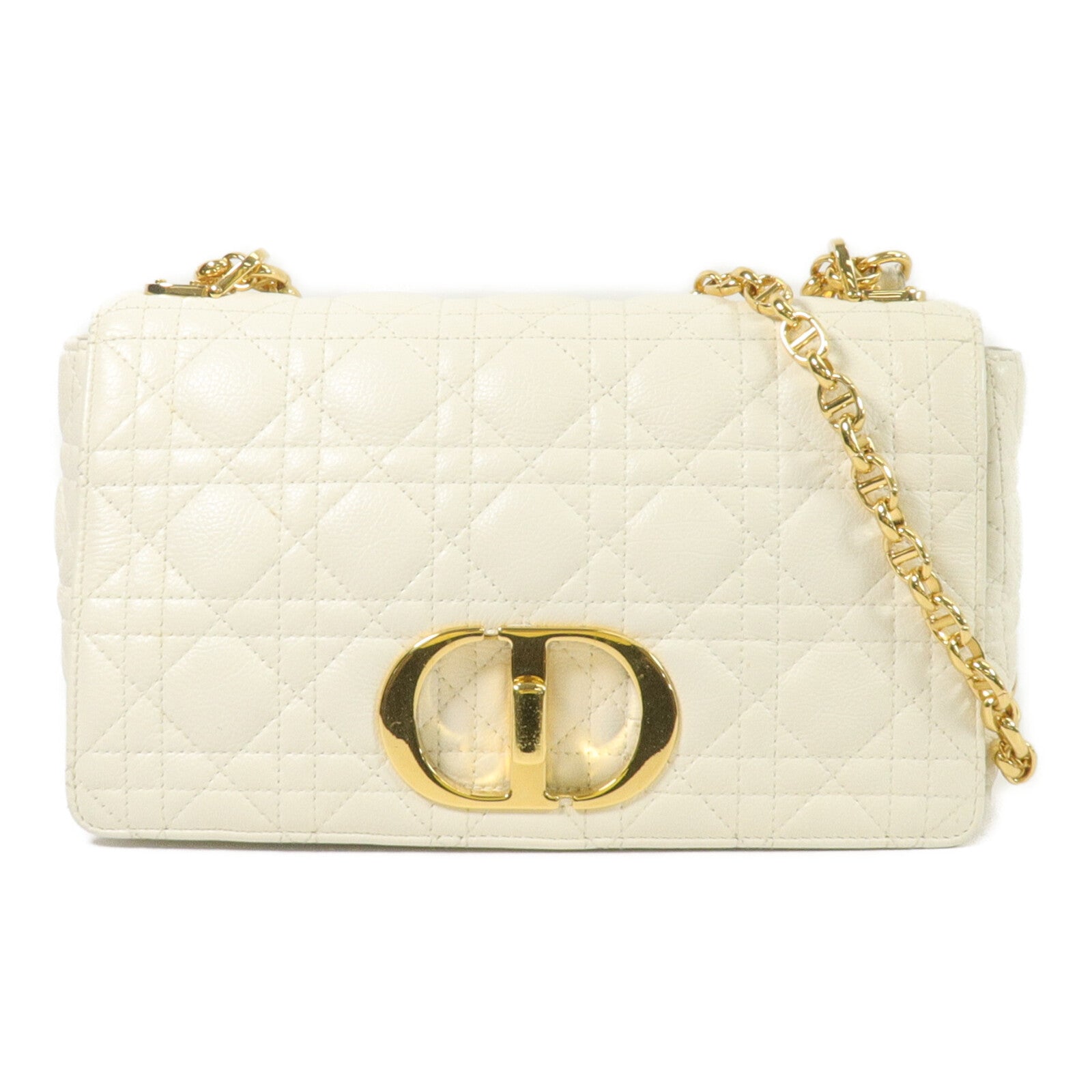 Dior 牛皮皮革Caro Medium鏈帶肩背袋