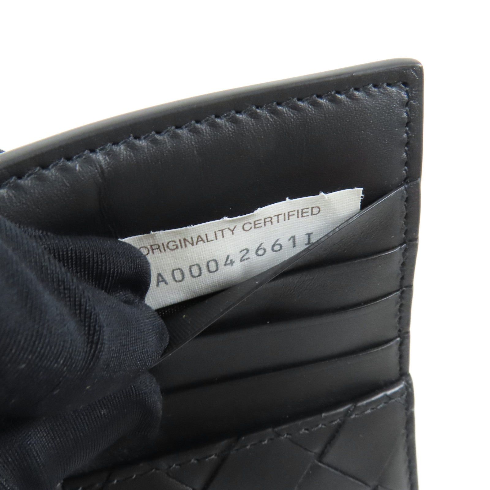 BOTTEGA VENETA 皮革Zip Card Case銀扣卡片套