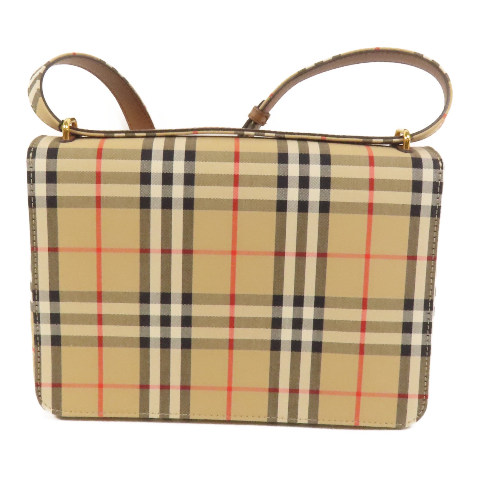 BURBERRY 牛皮皮革/帆布Shoulder Bag手挽肩背兩用袋