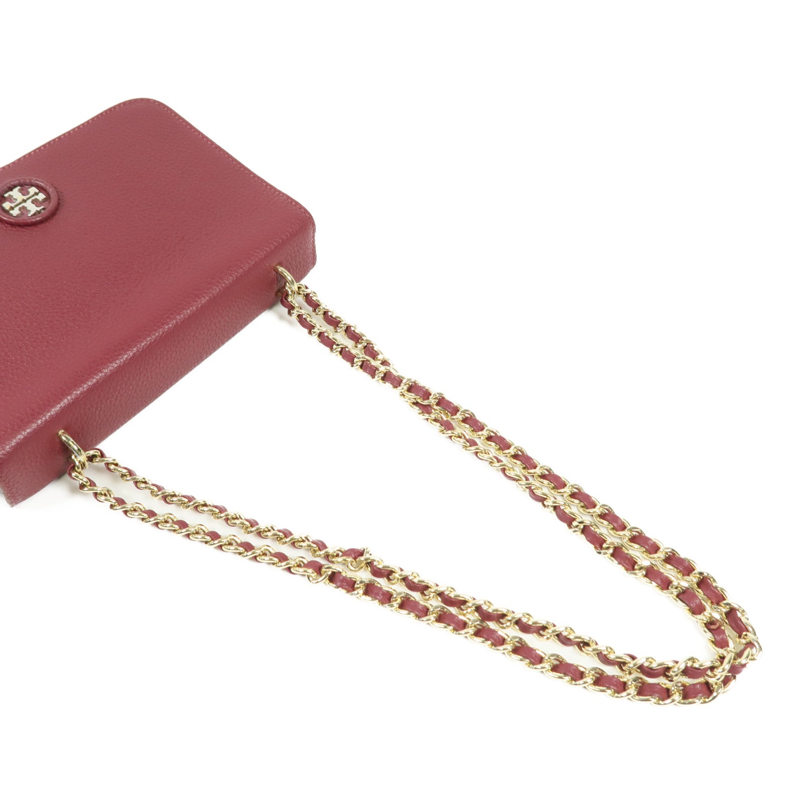 Tory Burch 牛皮皮革Shoulder Bag金扣鏈帶肩背袋