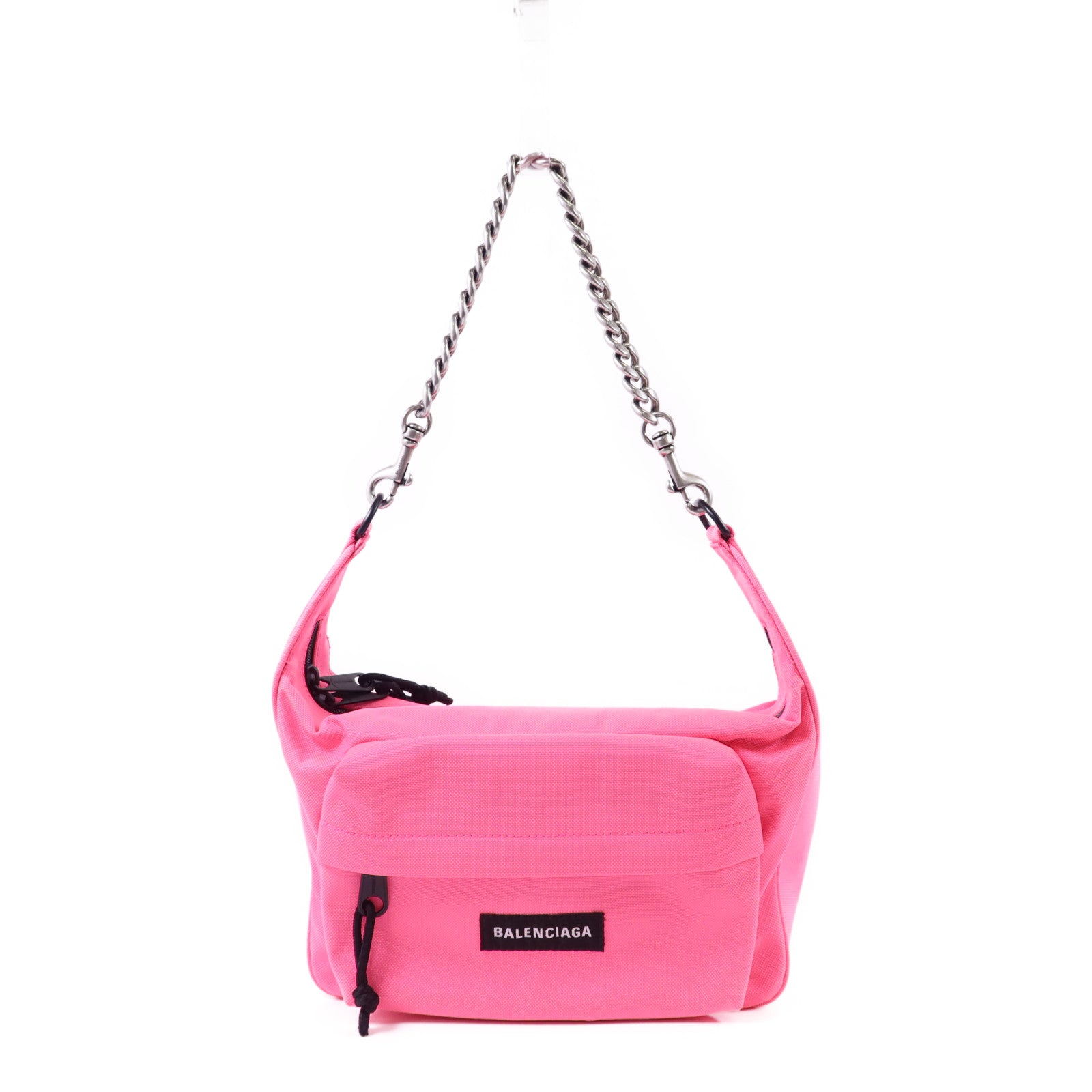 BALENCIAGA 帆布Raver Bag鏈帶肩背袋