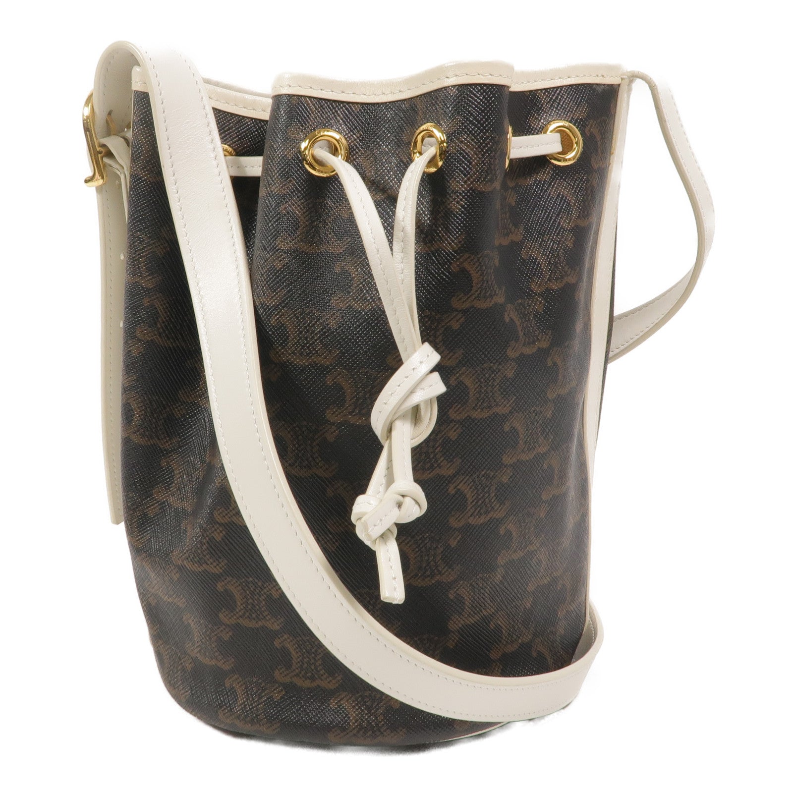 CELINE 塗層帆布Small Drawstring Bag肩背袋