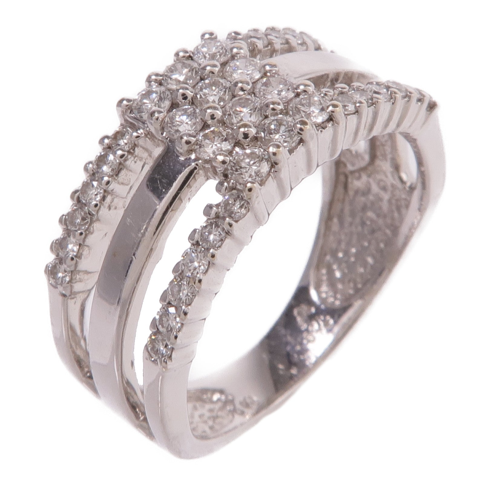 JEWELRY 【激減優惠】18K白金Diamond Ring鑽石戒指US#5.75