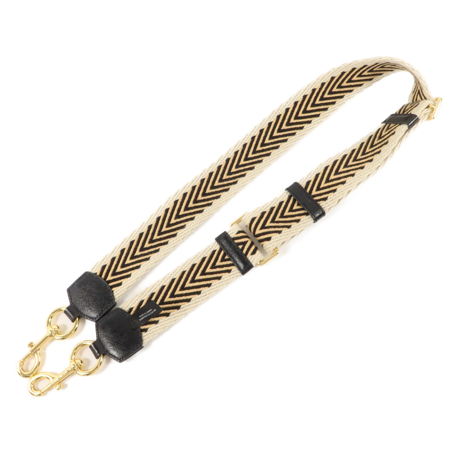 MARC JACOBS 織帶/牛皮皮革The Arrow Webbing Strap肩帶