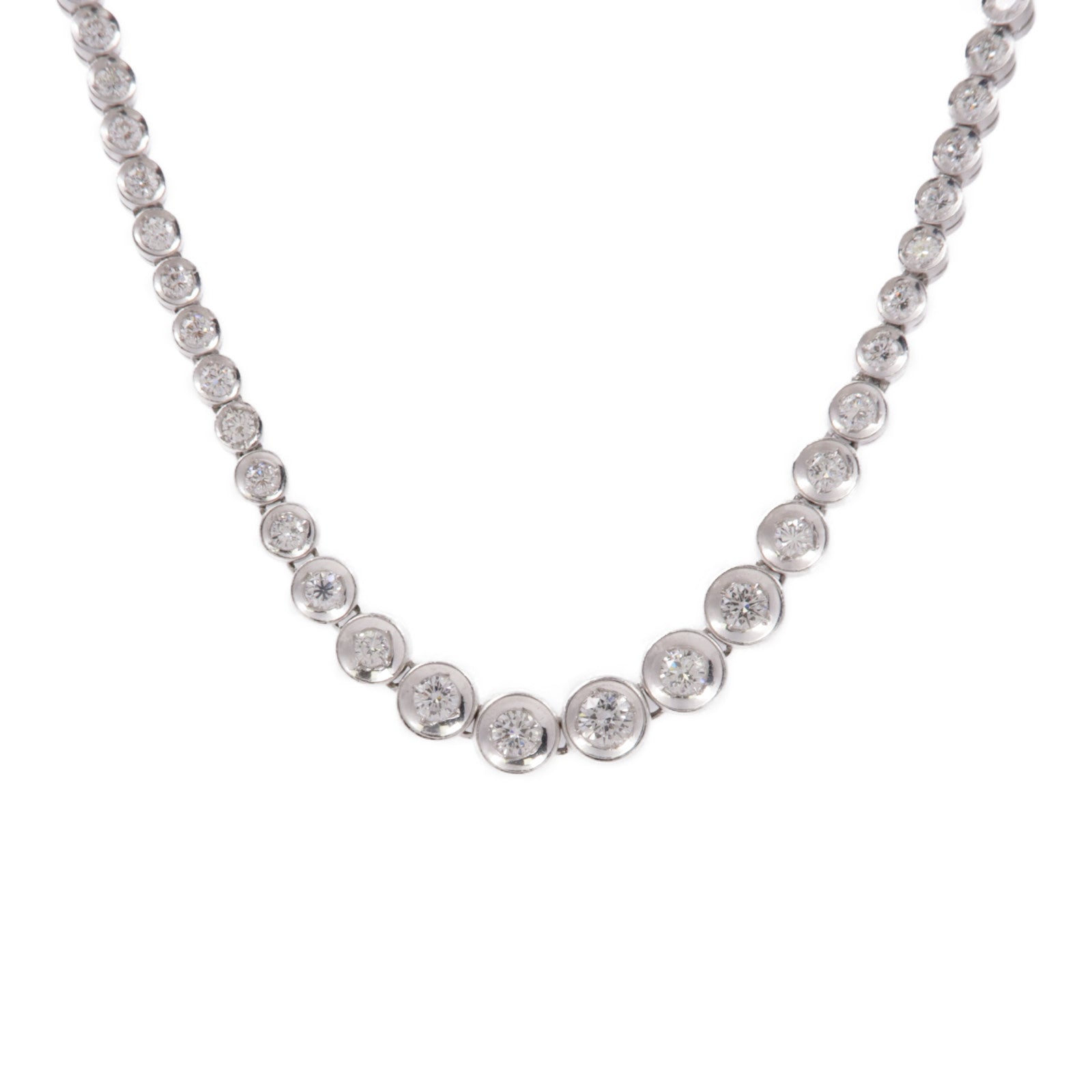 JEWELRY Diamond Necklace 18K White Gold